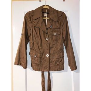 Marc Jacobs brown jacket with floral design